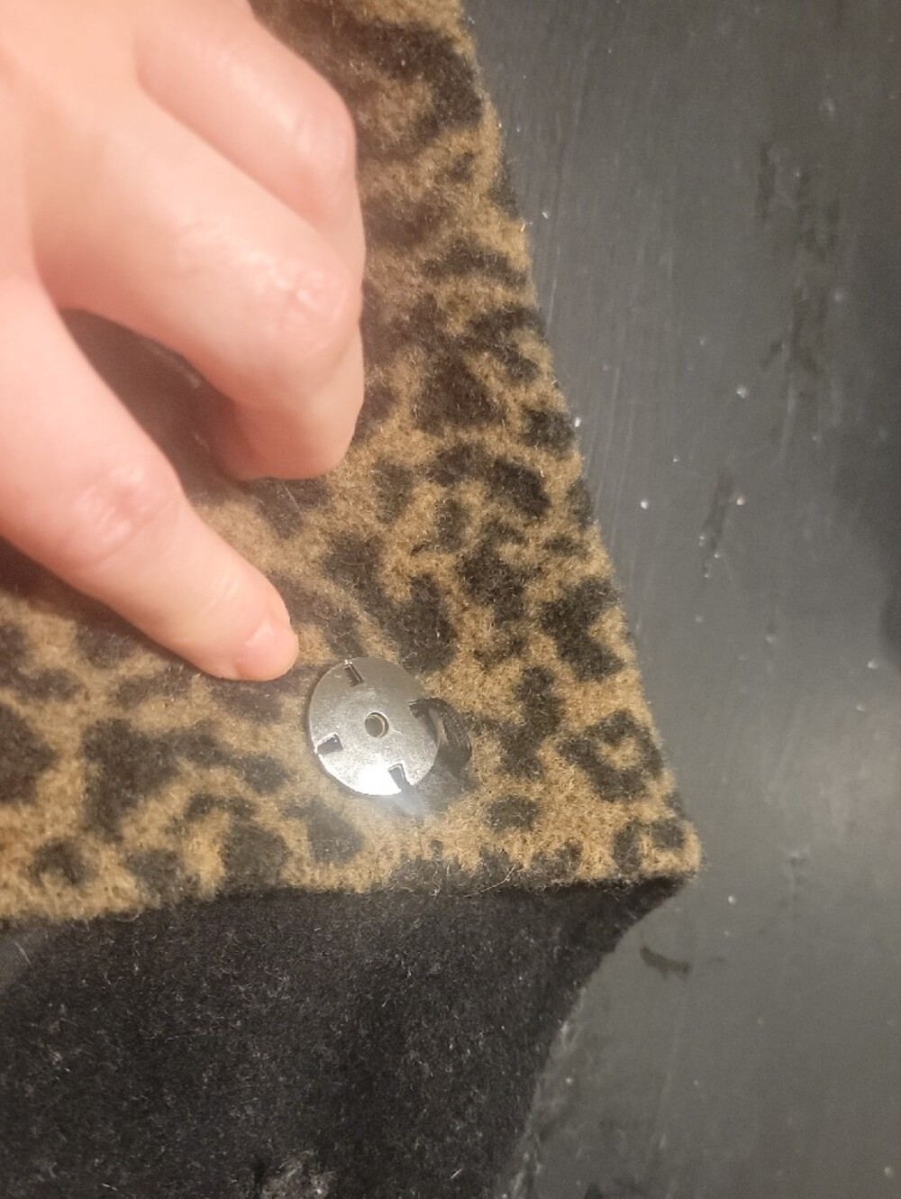 Topshop Women's Leopard Print Long Coat - Brown/Black - Picture 9 of 9